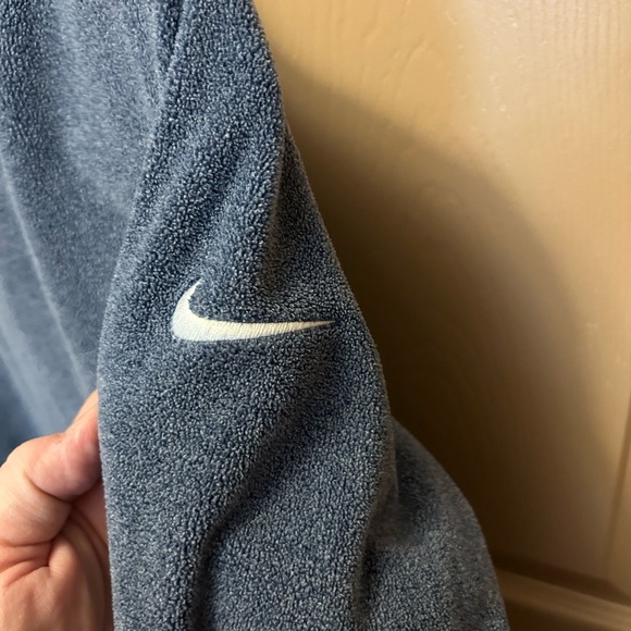 Nike Dri-Fit Blue Cowl Neck‎ Fleece Sweatshirt Womens Large - Picture 2 of 3